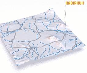 3d view of Kabīr Kūh