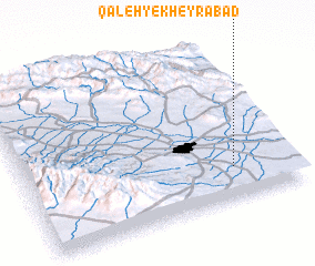 3d view of Qal‘eh-ye Kheyrābād