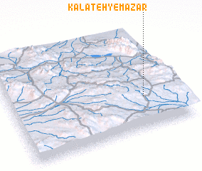 3d view of Kalāteh-ye Mazār