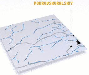 3d view of Pokrovsk-Ural\