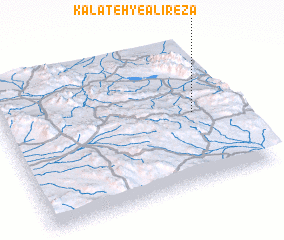 3d view of Kalāteh-ye ‘Alīreẕā