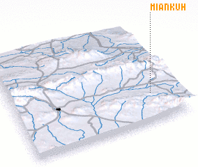 3d view of Mīān Kūh