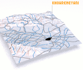 3d view of Khowr-e Meyānī