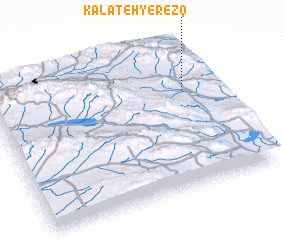 3d view of Kalāteh-ye Rezq