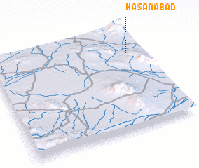 3d view of Ḩasanābād