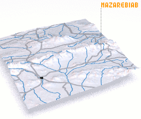 3d view of Mazār-e Bī Āb