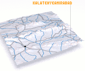 3d view of Kalāteh-ye Amīrābād