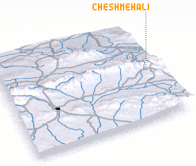 3d view of Cheshmeh ‘Alī