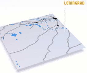 3d view of Leningrad