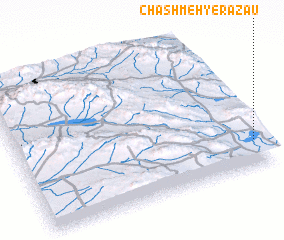 3d view of Chashmeh-ye Razau