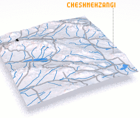 3d view of Cheshmeh Zangī