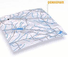 3d view of Qehk-e Pā\