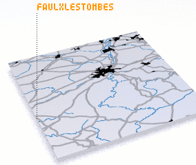 3d view of Faulx-Les Tombes