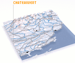 3d view of Châteauvert
