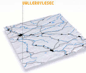 3d view of Valleroy-le-Sec
