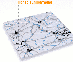 3d view of Montois-la-Montagne