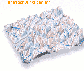 3d view of Montagny-les-Lanches