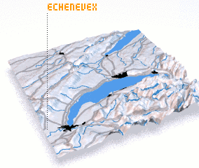 3d view of Échenevex