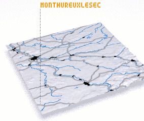 3d view of Monthureux-le-Sec