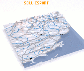 3d view of Solliès-Pont