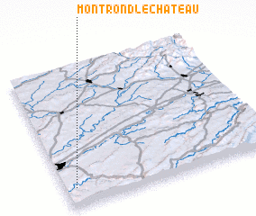 3d view of Montrond-le-Château