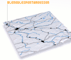 3d view of Blénod-lès-Pont-à-Mousson