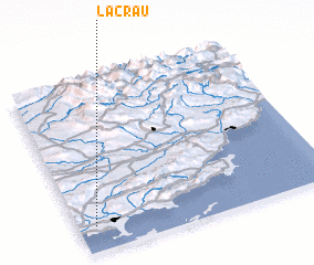 3d view of La Crau