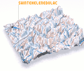 3d view of Sainte-Hélène-du-Lac