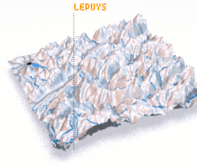 3d view of Le Puys