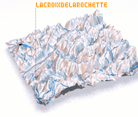 3d view of La Croix-de la Rochette