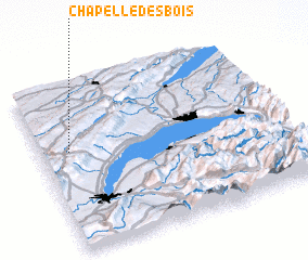 3d view of Chapelle-des-Bois