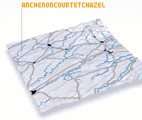 3d view of Anchenoncourt-et-Chazel