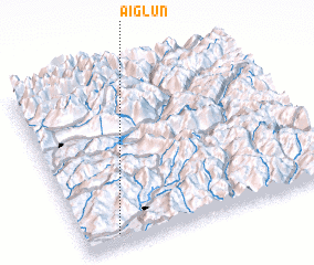 3d view of Aiglun