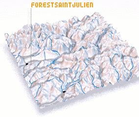 3d view of Forest-Saint-Julien