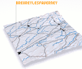 3d view of Breurey-lès-Faverney