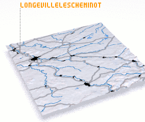 3d view of Longeville-lès-Cheminot