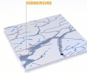 3d view of Norheimsund