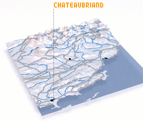 3d view of Châteaubriand