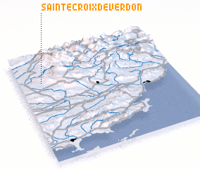 3d view of Sainte-Croix-de-Verdon