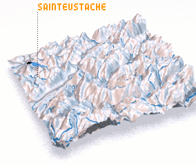 3d view of Saint-Eustache