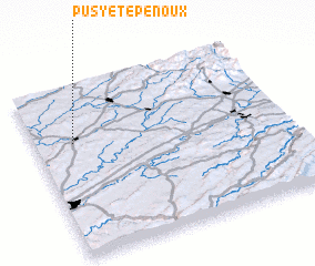 3d view of Pusy-et-Épenoux