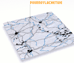 3d view of Pournoy-la-Chétive