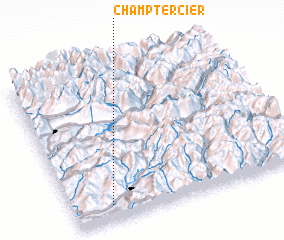 3d view of Champtercier