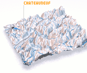 3d view of Châteauneuf