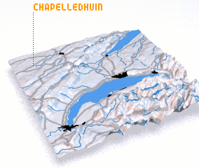 3d view of Chapelle-dʼHuin