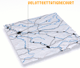 3d view of Velotte-et-Tatignécourt