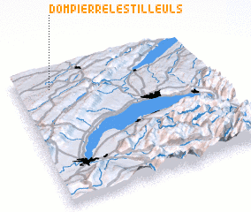 3d view of Dompierre-les-Tilleuls