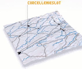 3d view of Corcelle-Mieslot