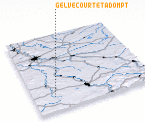 3d view of Gelvécourt-et-Adompt