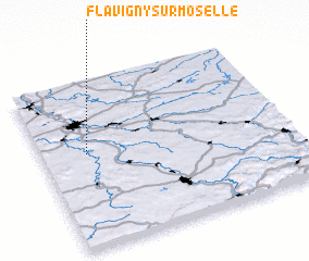 3d view of Flavigny-sur-Moselle